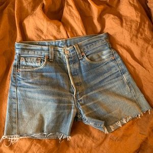 Vintage Levi Cut Off shorts, 28, distressed